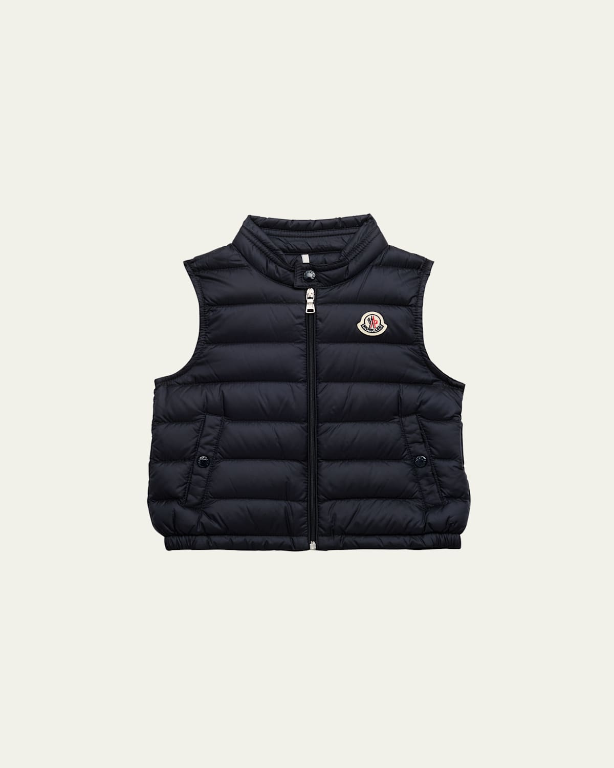 Moncler Boy's Amaury Puffer Vest In Navy Blue