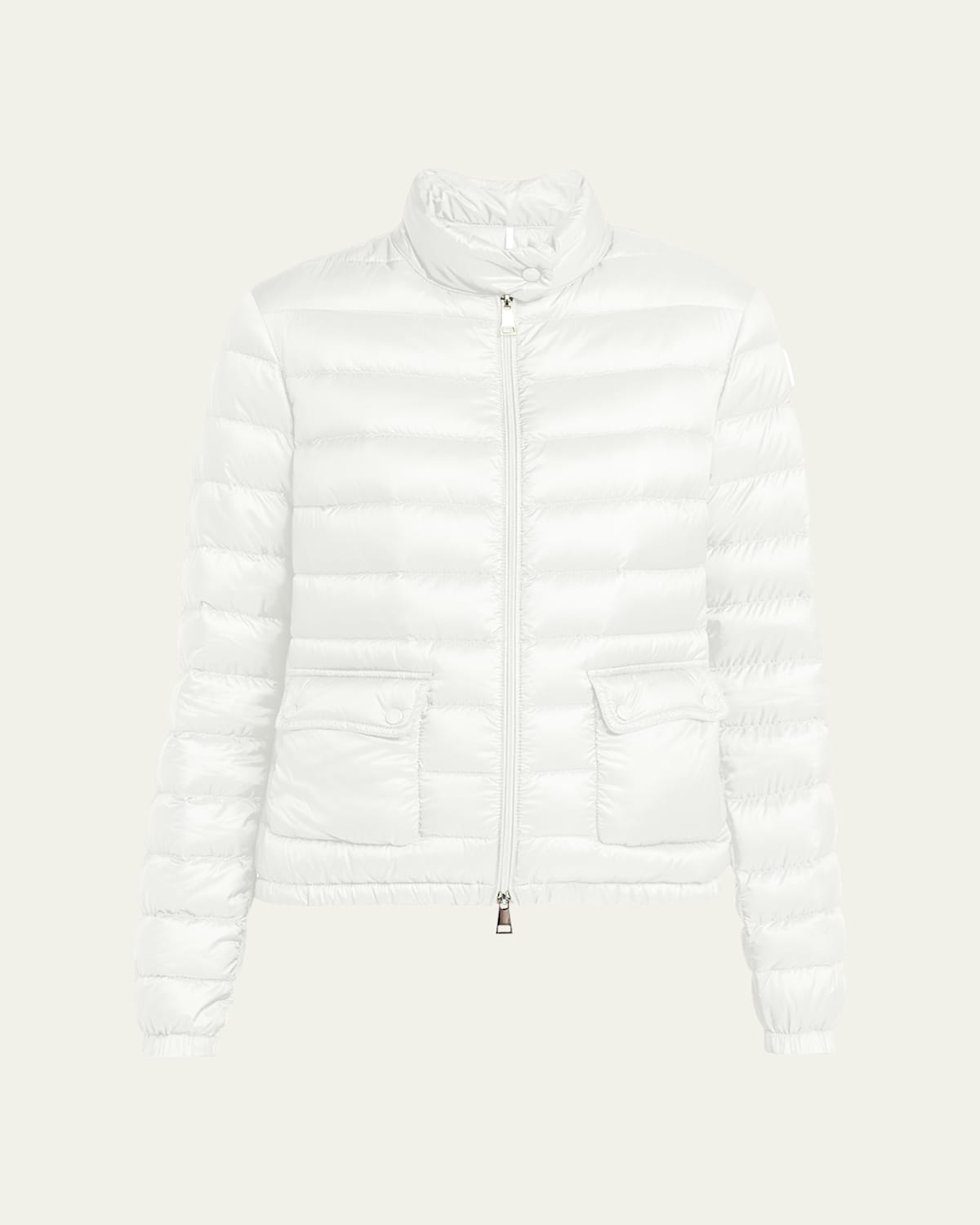 Moncler Lans Down Puffer Jacket In Natural