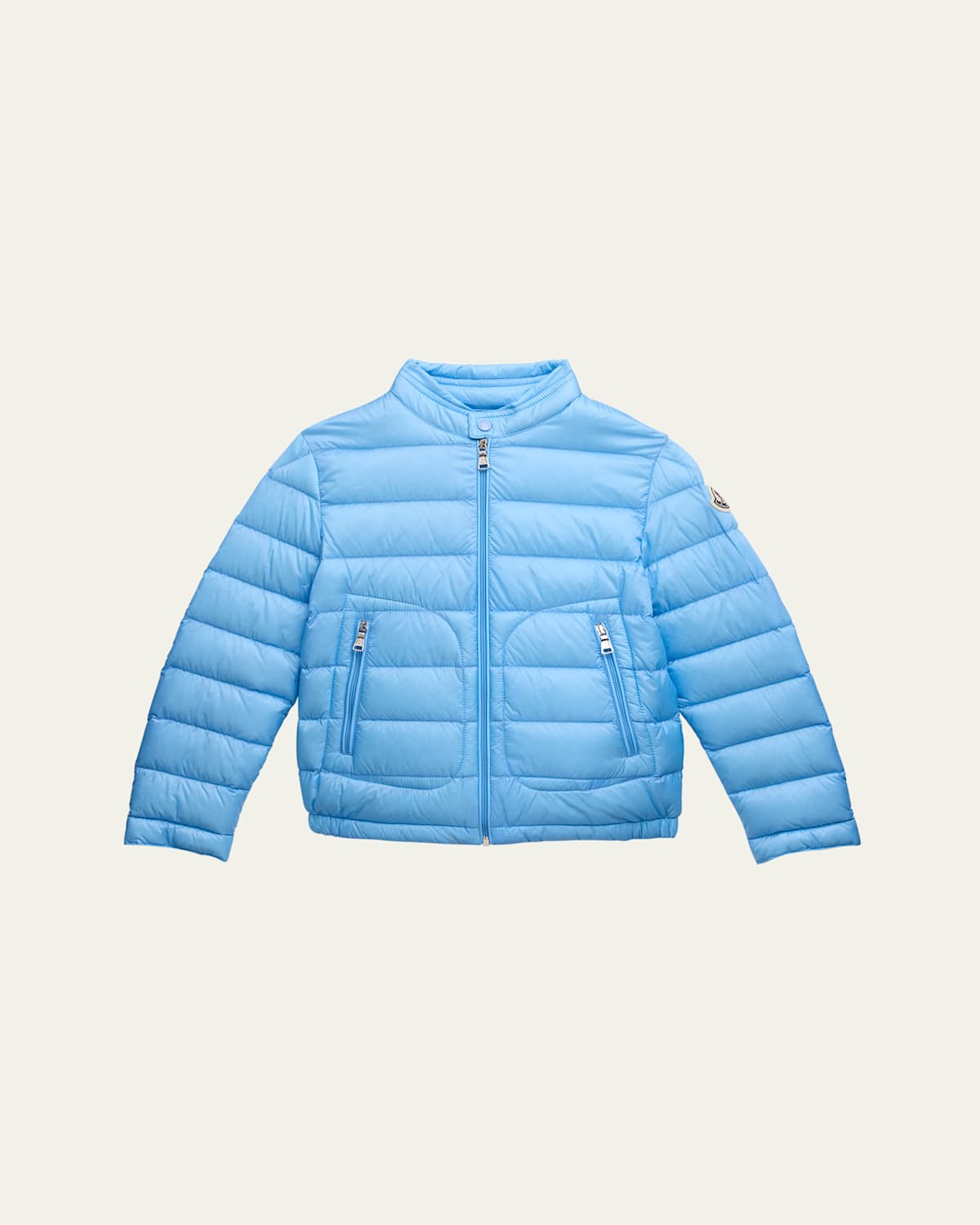 Moncler Boy's Acorus Puffer Down Jacket In Blue
