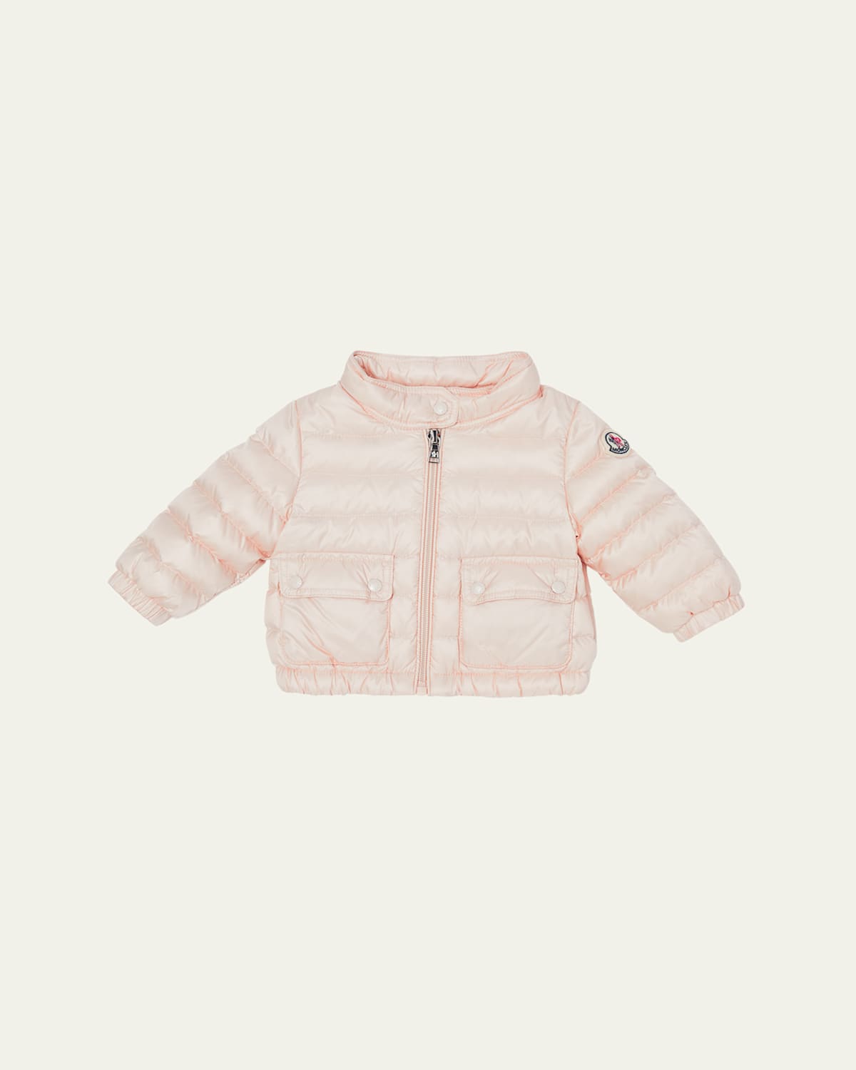 Moncler Kid - Lans Hooded Down Jacket In Light Pink