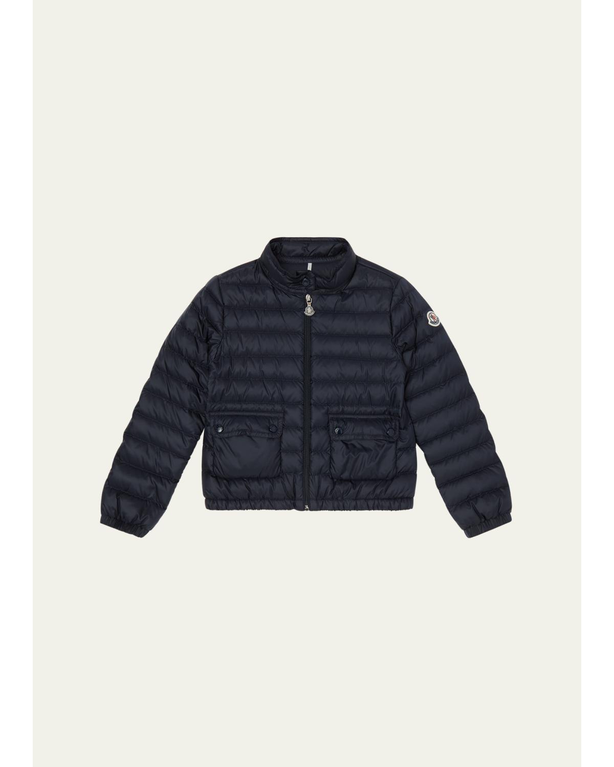 Girl's Lans Quilted Down Jacket, Size 4-10