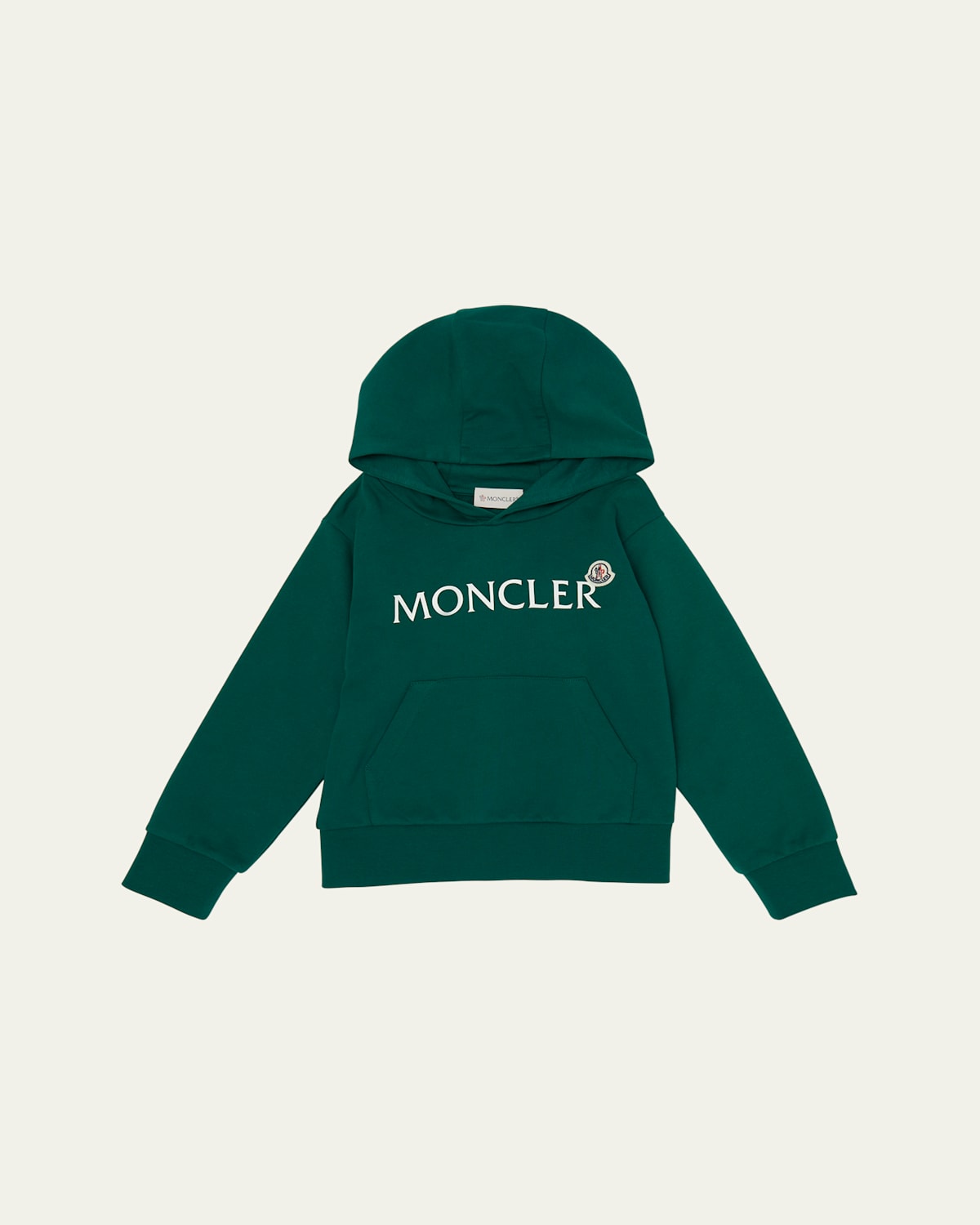 Moncler Boy's Logo-print Hoodie In Black