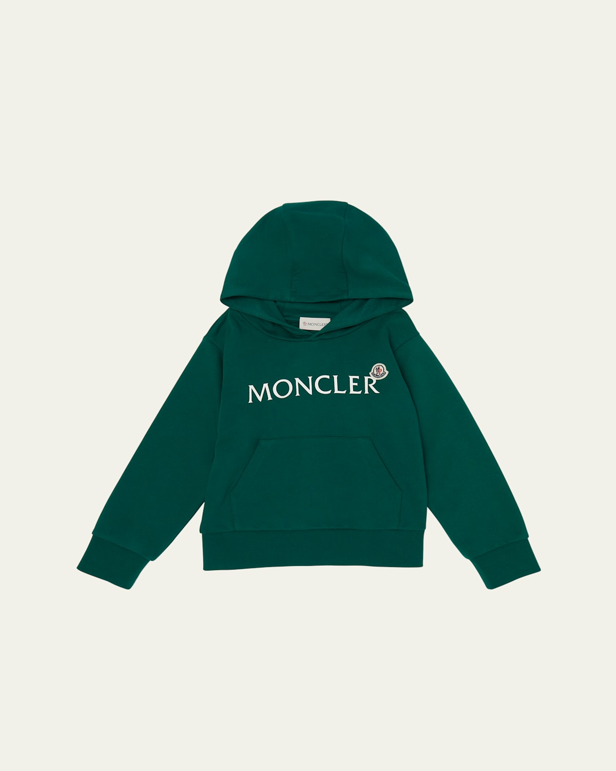 Moncler Boy's Logo-print Hoodie In Black