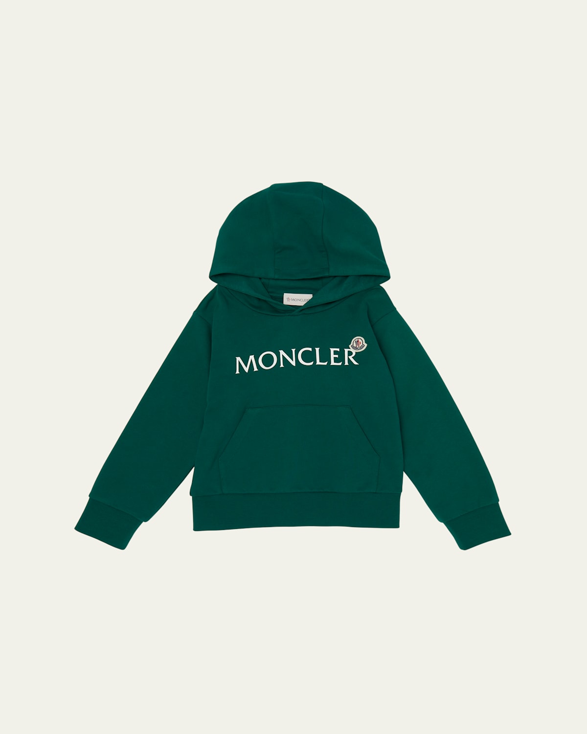 Moncler Boy's Logo-print Hoodie In Black