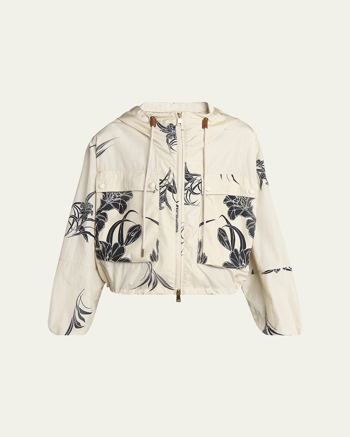 Moncler Sauvan Printed Short Parka
