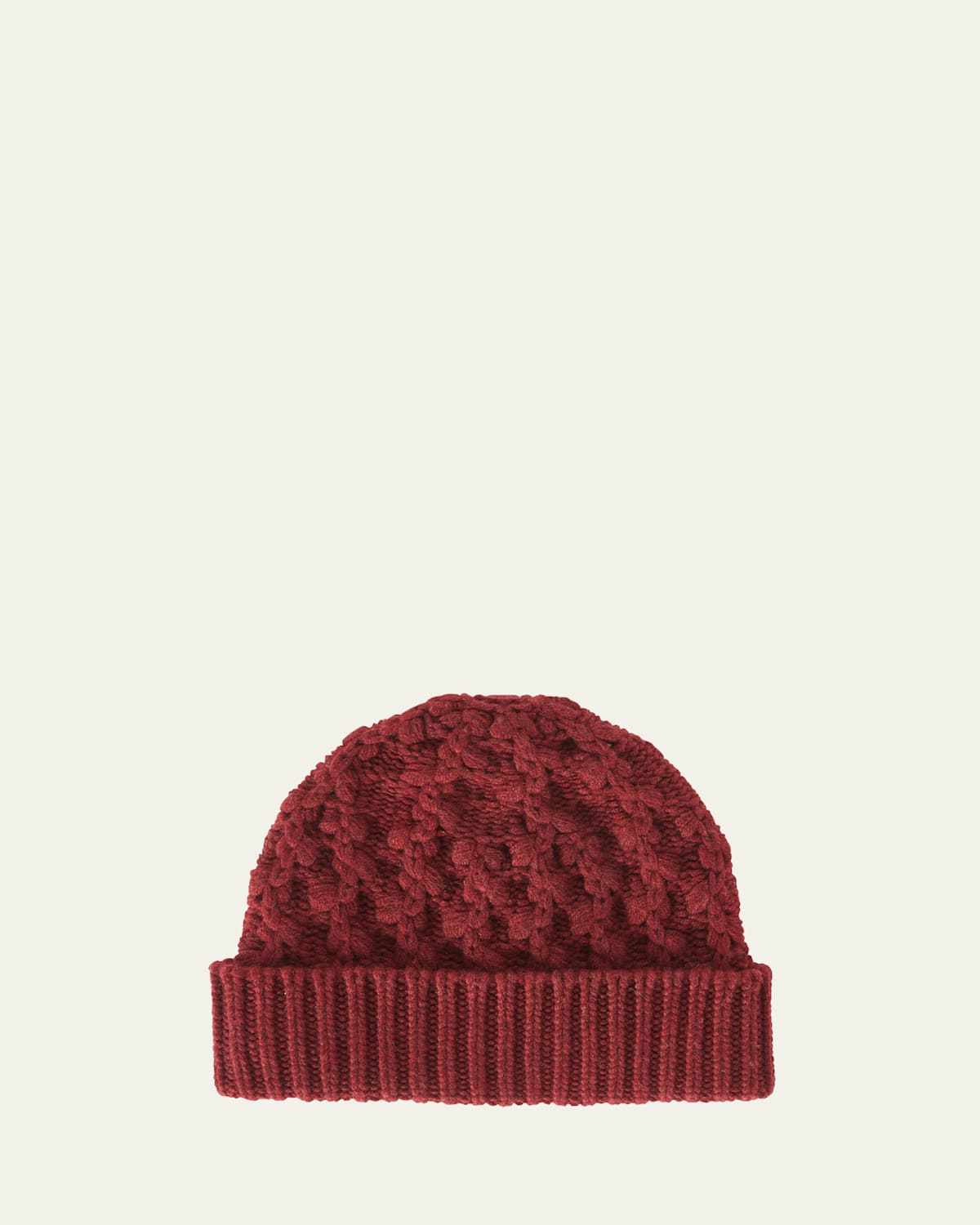 Loro Piana Valle Cable Knit Cashmere Beanie In Weathering Steel Melange