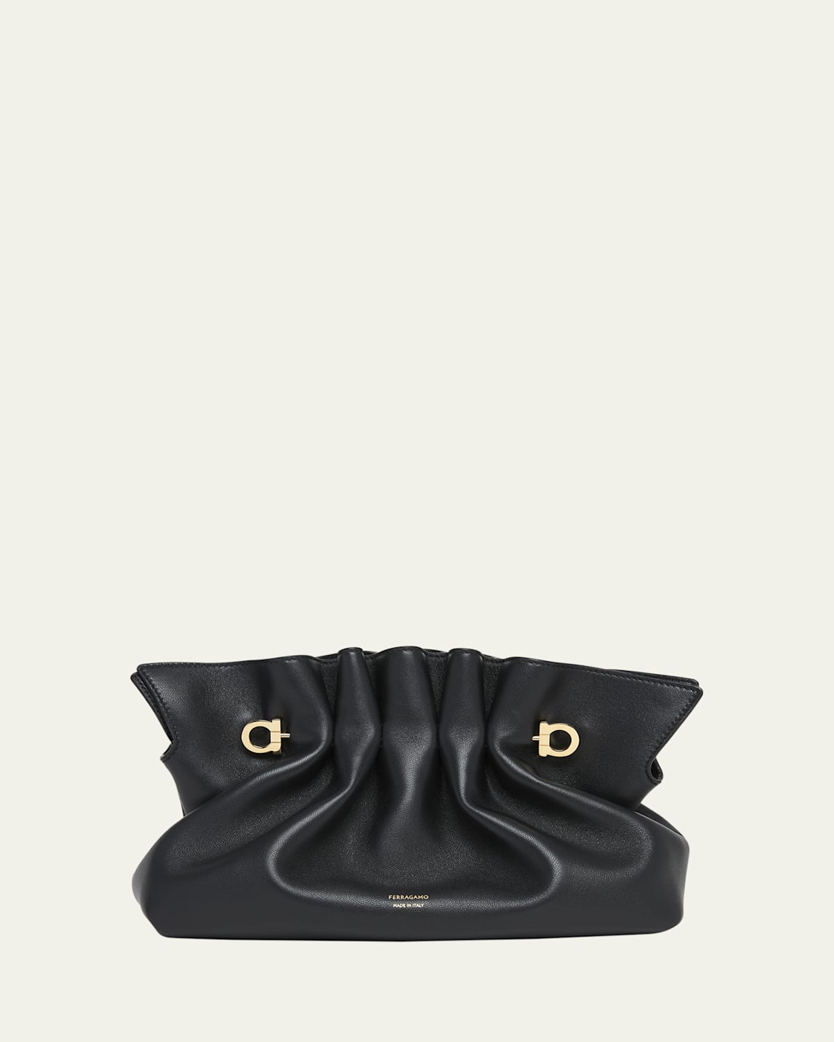 FERRAGAMO SMALL GANCIO PIERCING SHOULDER BAG 