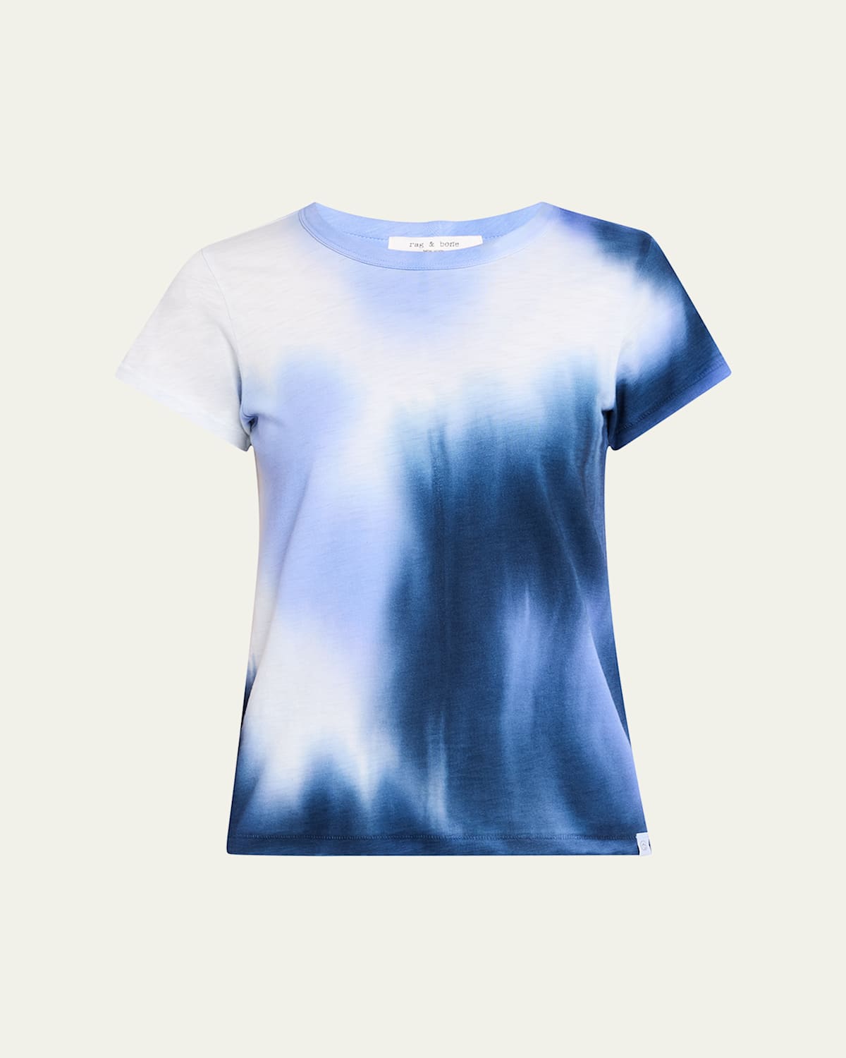 Rag & Bone Slub Dyed Short-sleeve T-shirt In Blue Multi