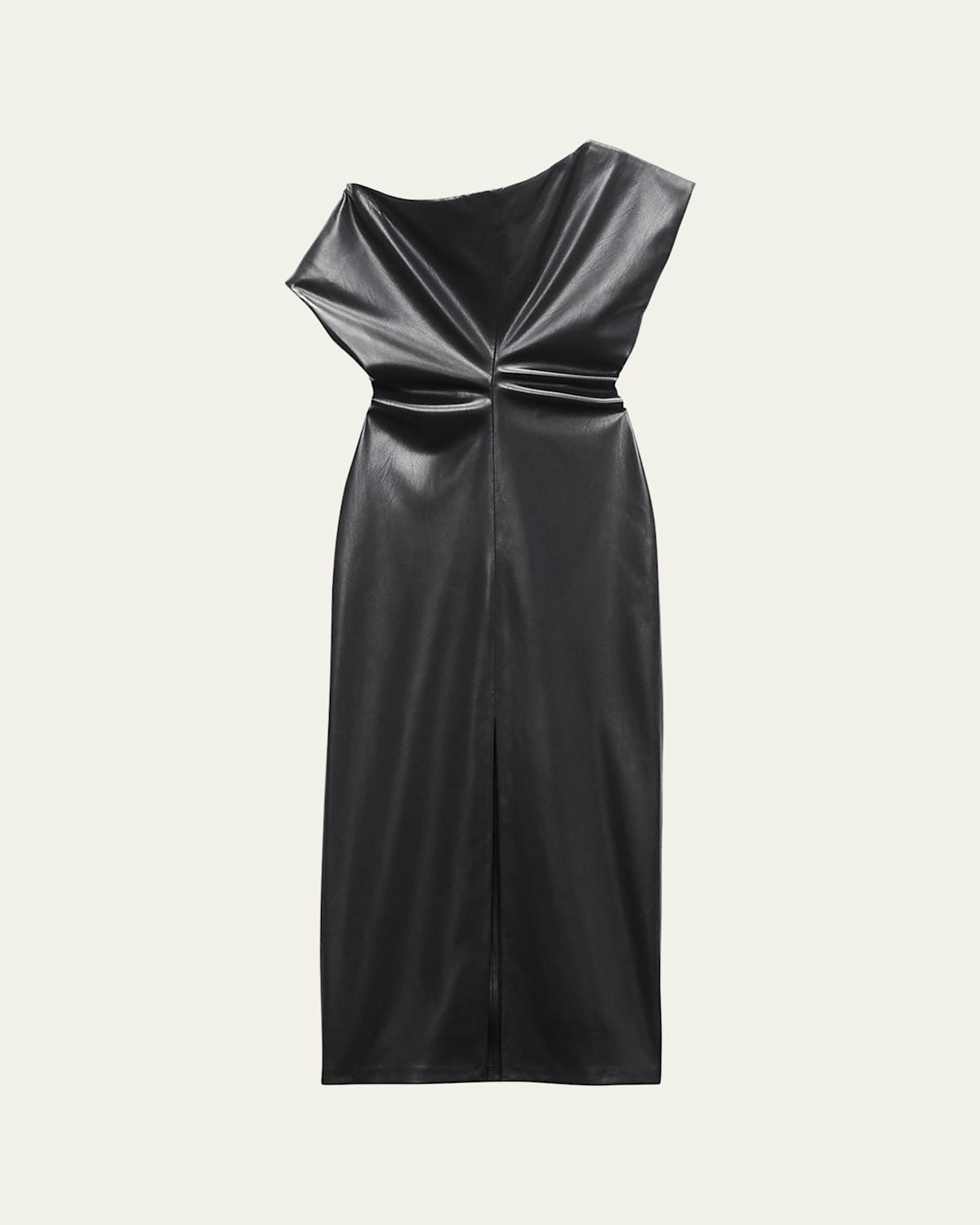Rag & Bone Eleanor Faux Leather Midi Dress In Black
