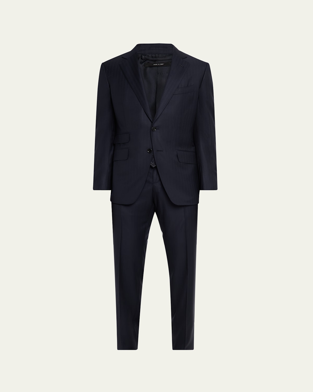 Tom Ford Men's O'connor Herringbone Suit In Navy