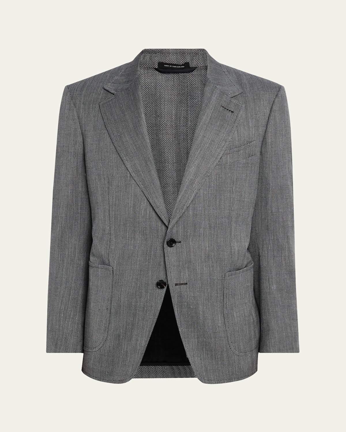 Tom Ford Men's Shelton Herringbone Sport Coat In Grey