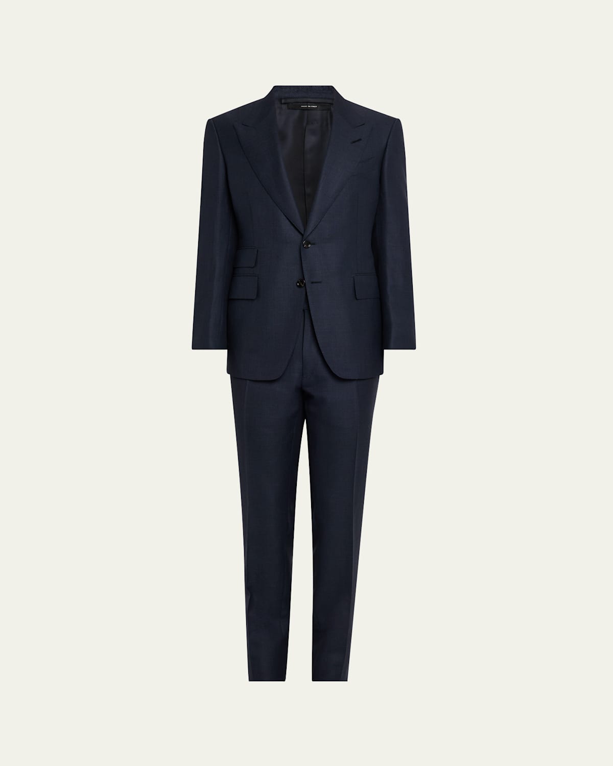 Tom Ford Men's Shelton Mouline Sharkskin Suit In Navy