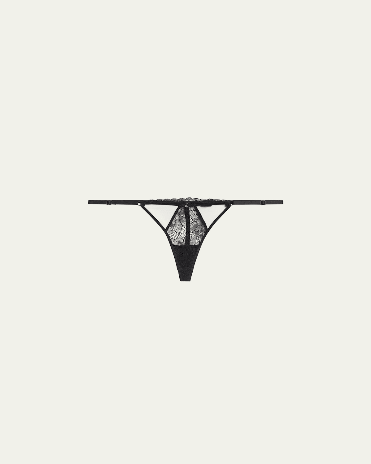 Kiki De Montparnasse Dahlia Low-rise Lace G-string In Black