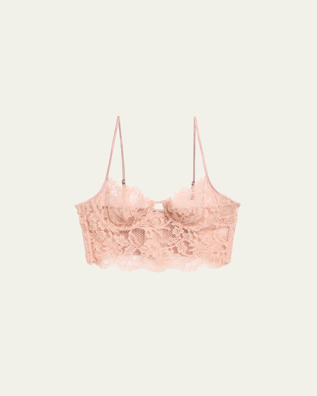 Kiki De Montparnasse Camille Scalloped Lace Longline Bra