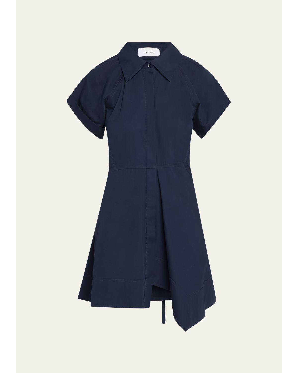 Julie Short-Sleeve Shirtdress