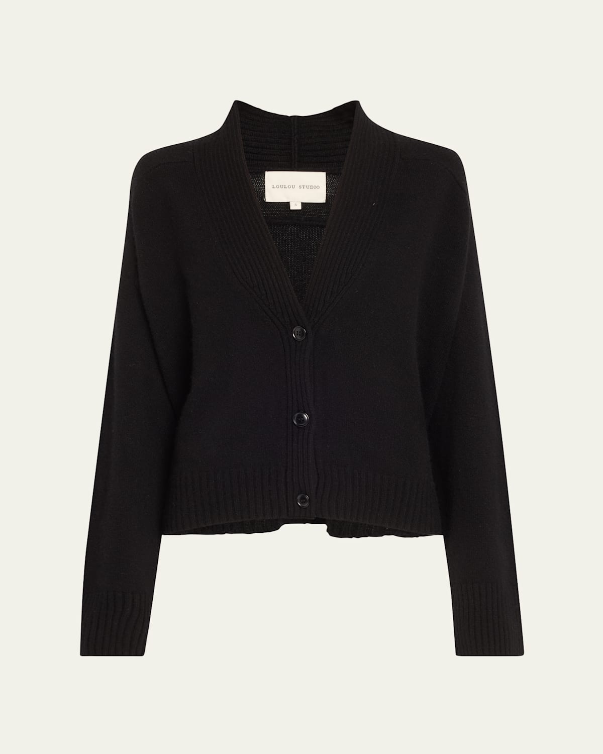 LOULOU STUDIO V-NECK CASHMERE CARDIGAN 