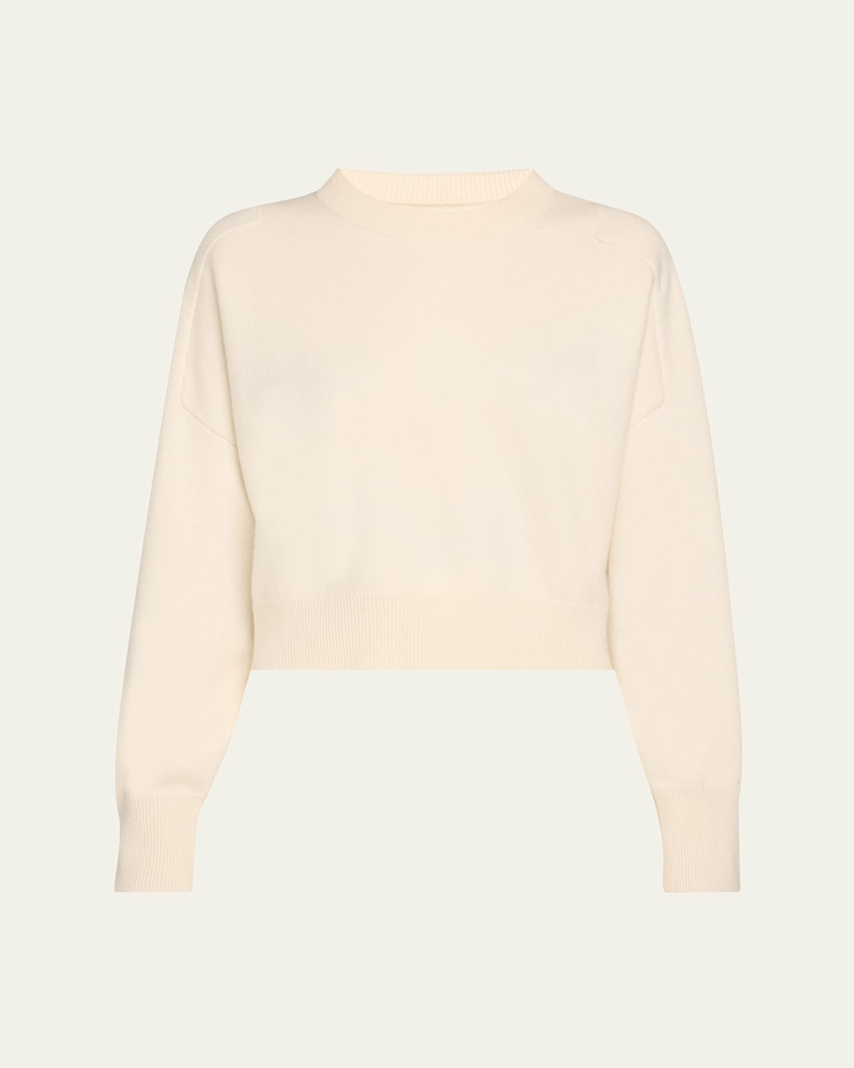 LOULOU STUDIO MIRO BOXY CASHMERE CREWNECK SWEATER 
