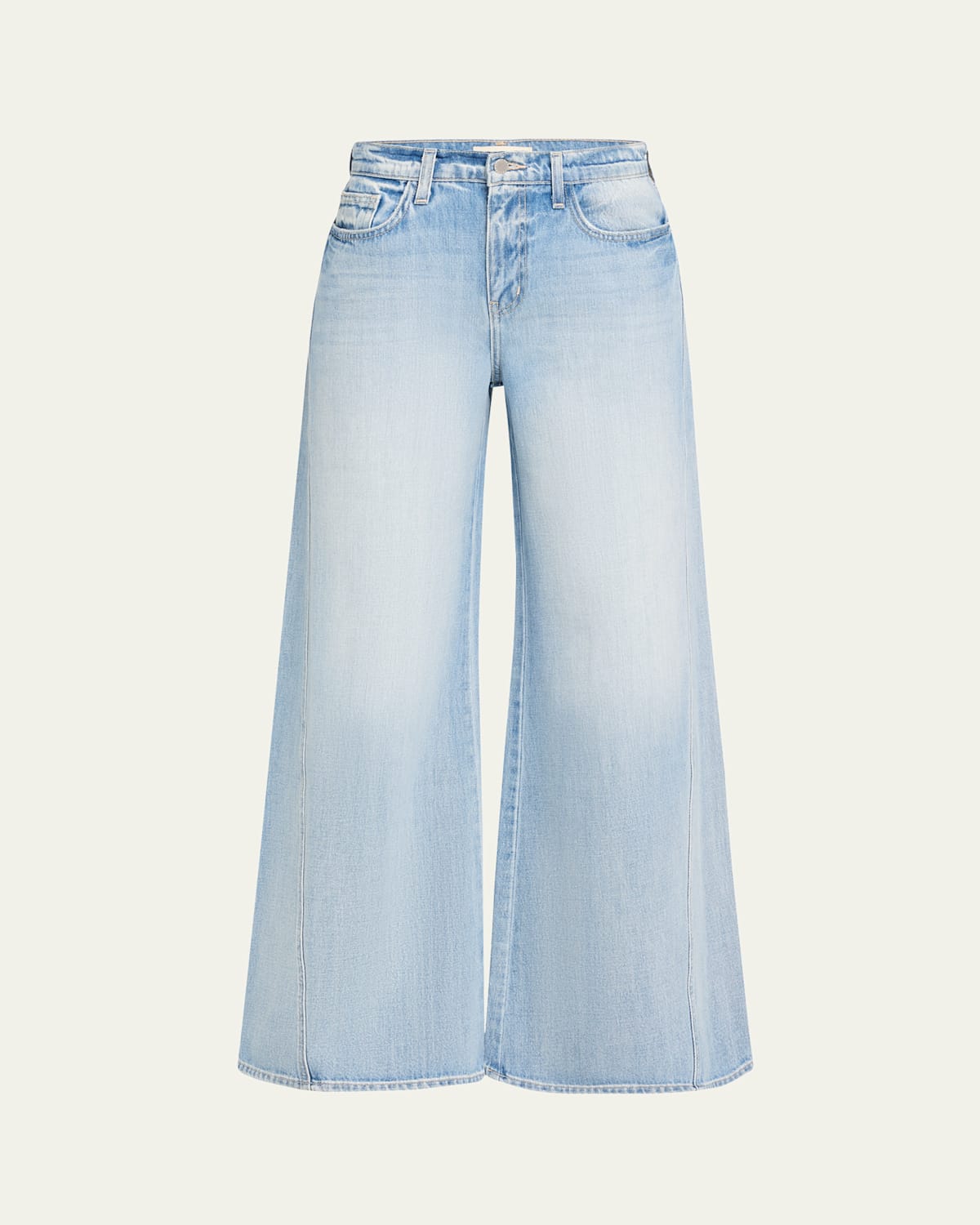 Shop L Agence Beau Wide-leg Jeans In Fontana
