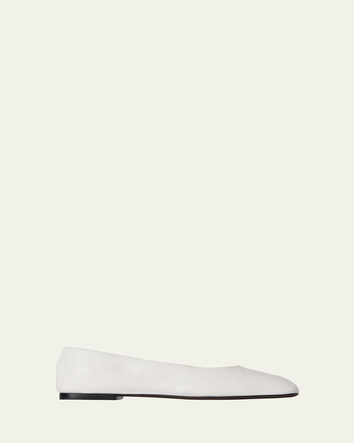 The Row Lambskin Leather Ballerina Flats
