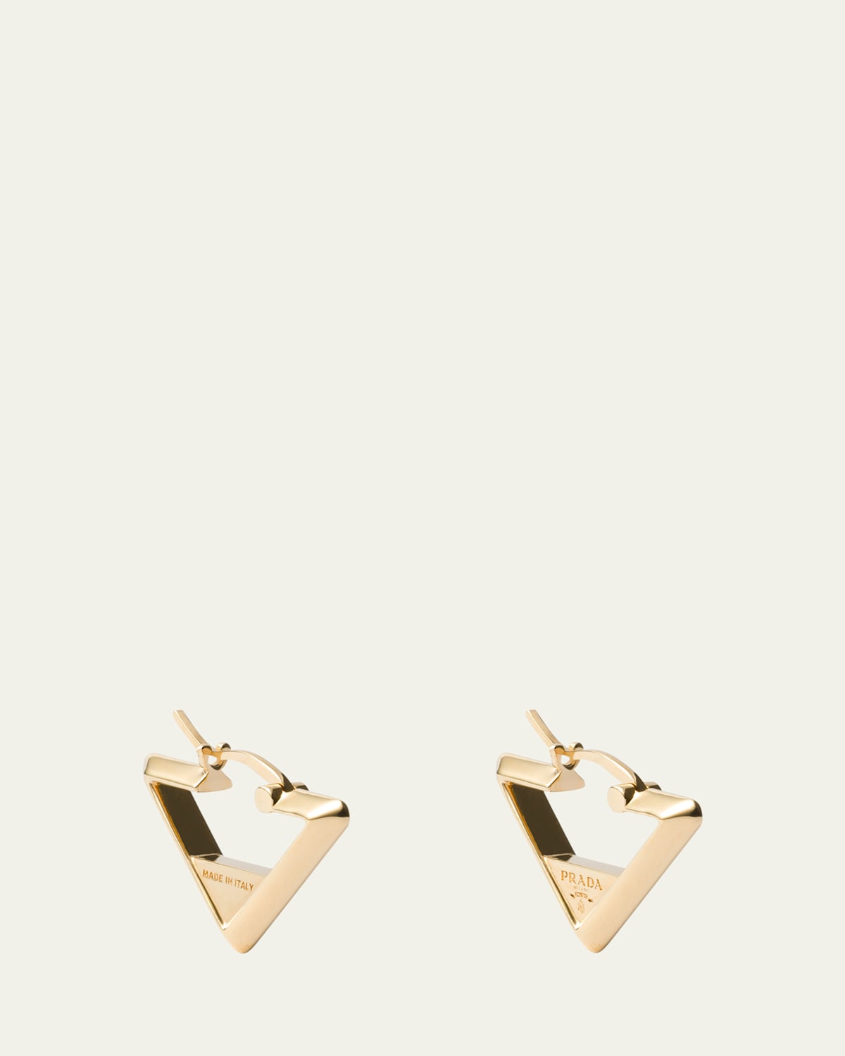 Triangle Brass Earrings