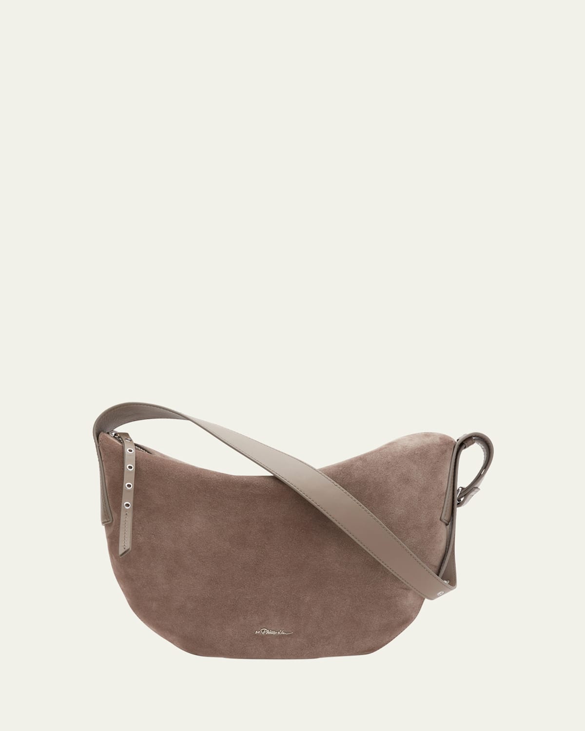 Go Hammock Zip Suede Shoulder Bag
