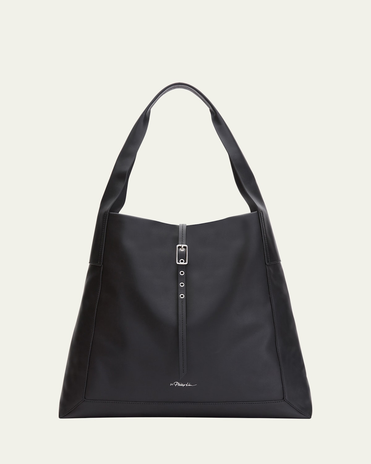 Go Large Buckle Leather Shoulder Bag