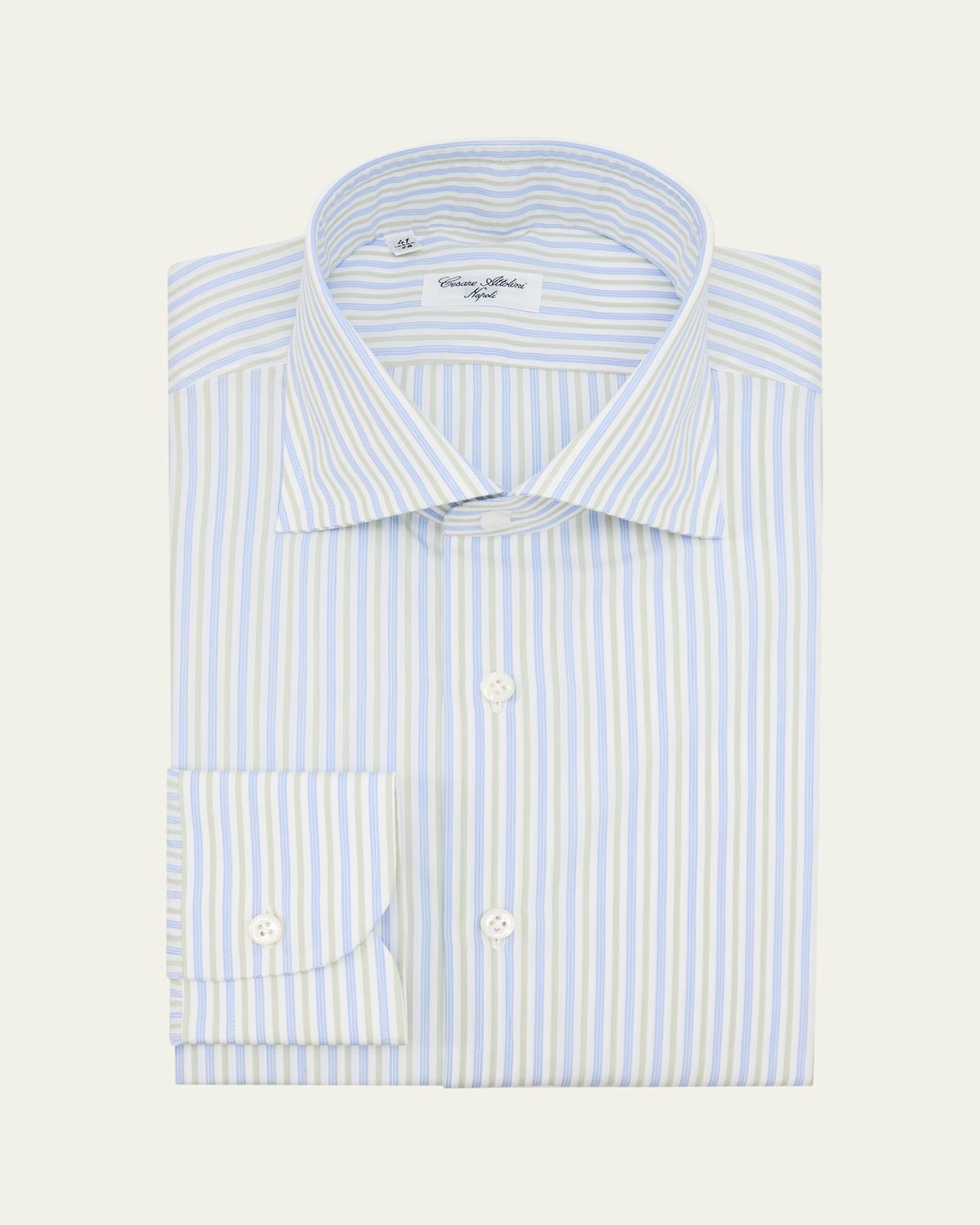 Men's Cotton Stripe Dress Shirt