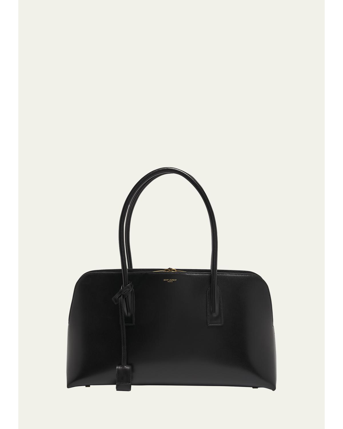 Sac de Jour Large Bowling Shoulder Bag in Leather