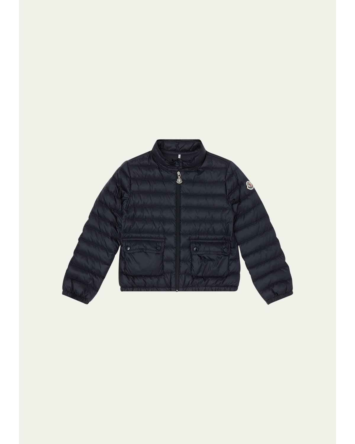 Girl's Lans Quilted Down Jacket, Size 8-10
