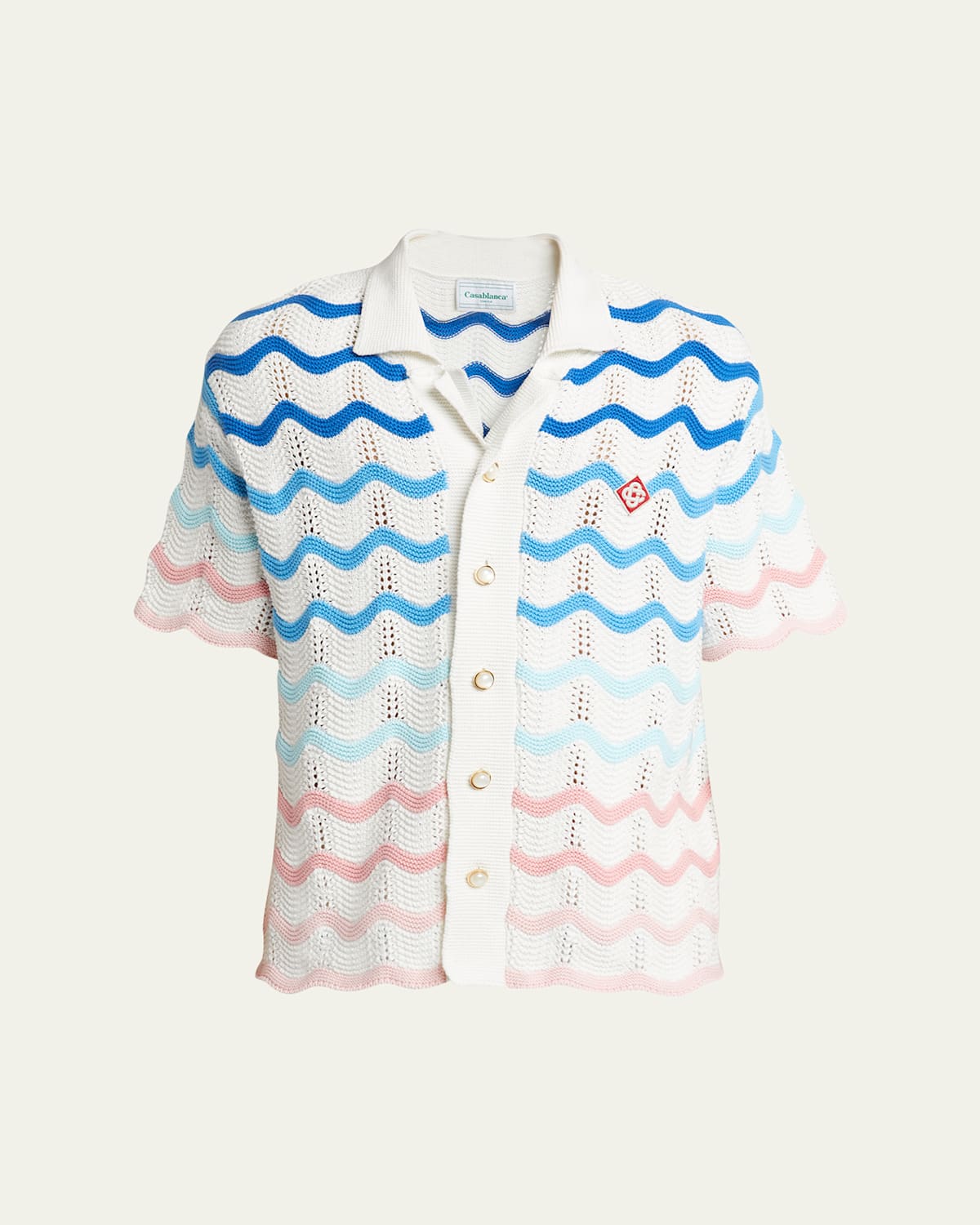 Casablanca Wave Shirt In Multi