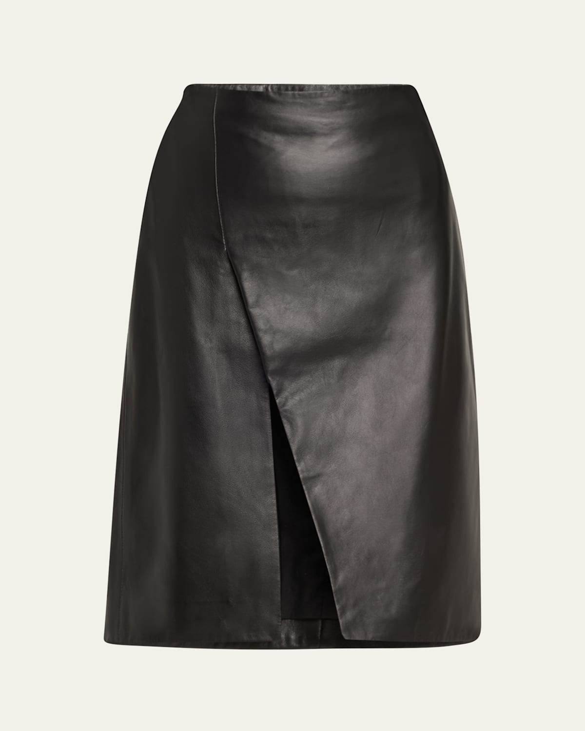 LOULOU STUDIO EKARE SLIT LEATHER PENCIL SKIRT 