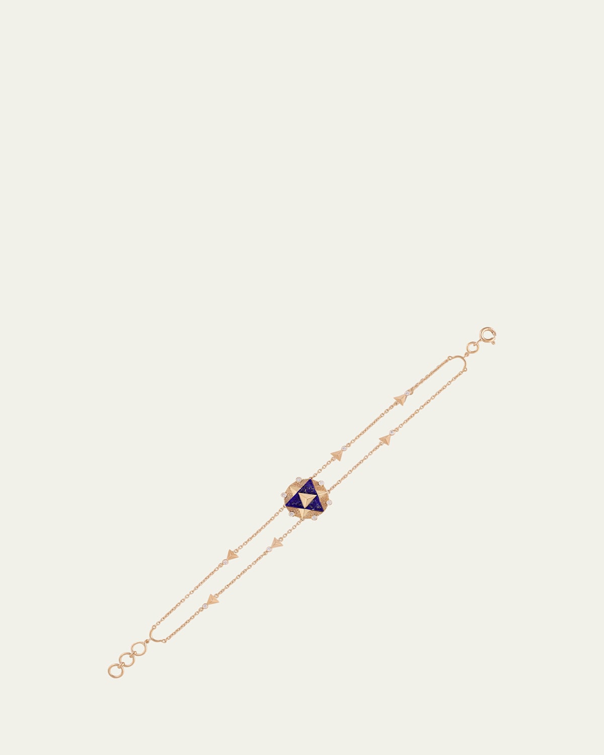 Aravali Yantra Diamond and Lapis Bracelet