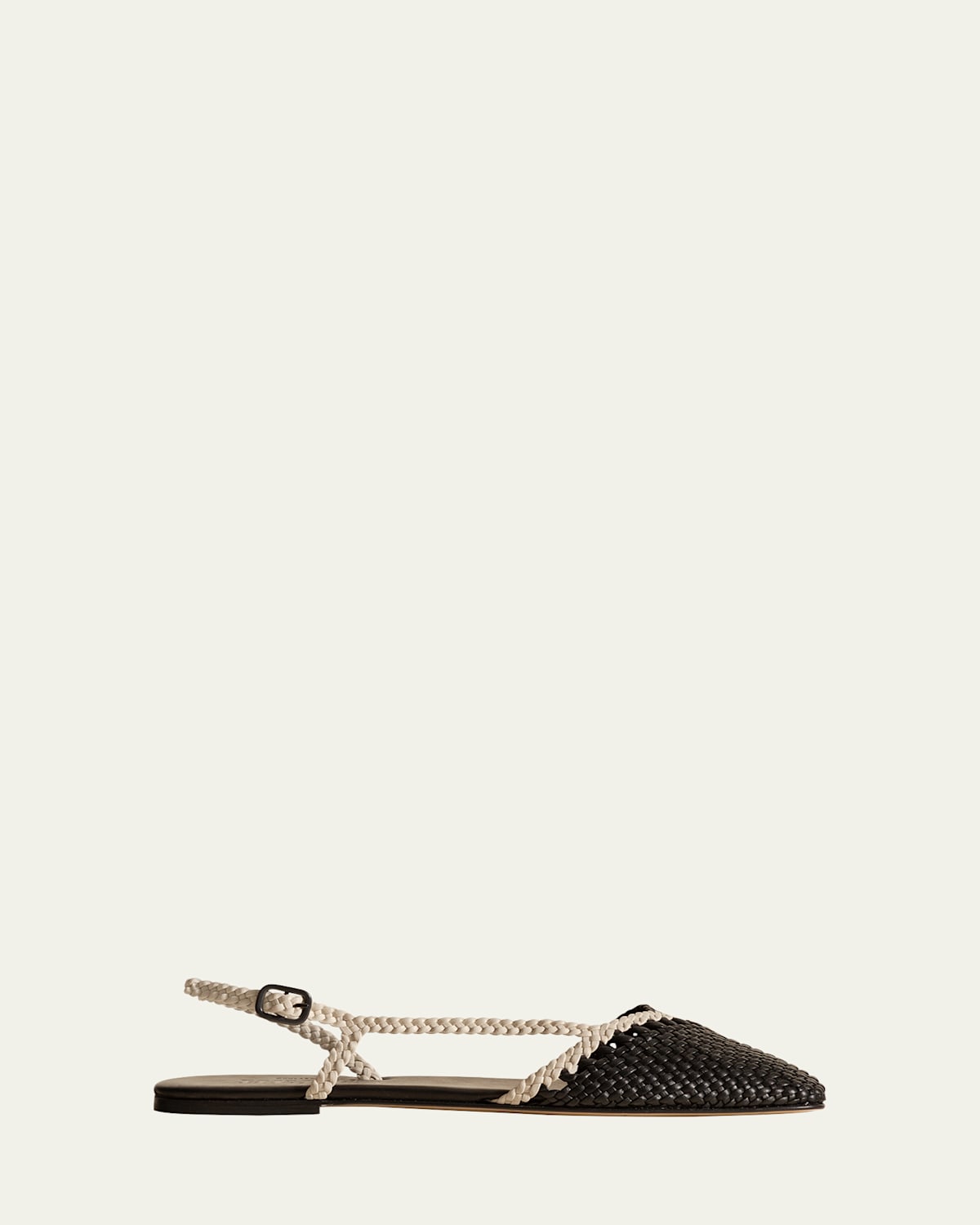 Rondaia Bicolor Woven Slingback Flats