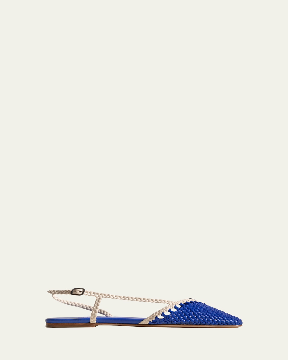 Rondaia Bicolor Woven Slingback Flats
