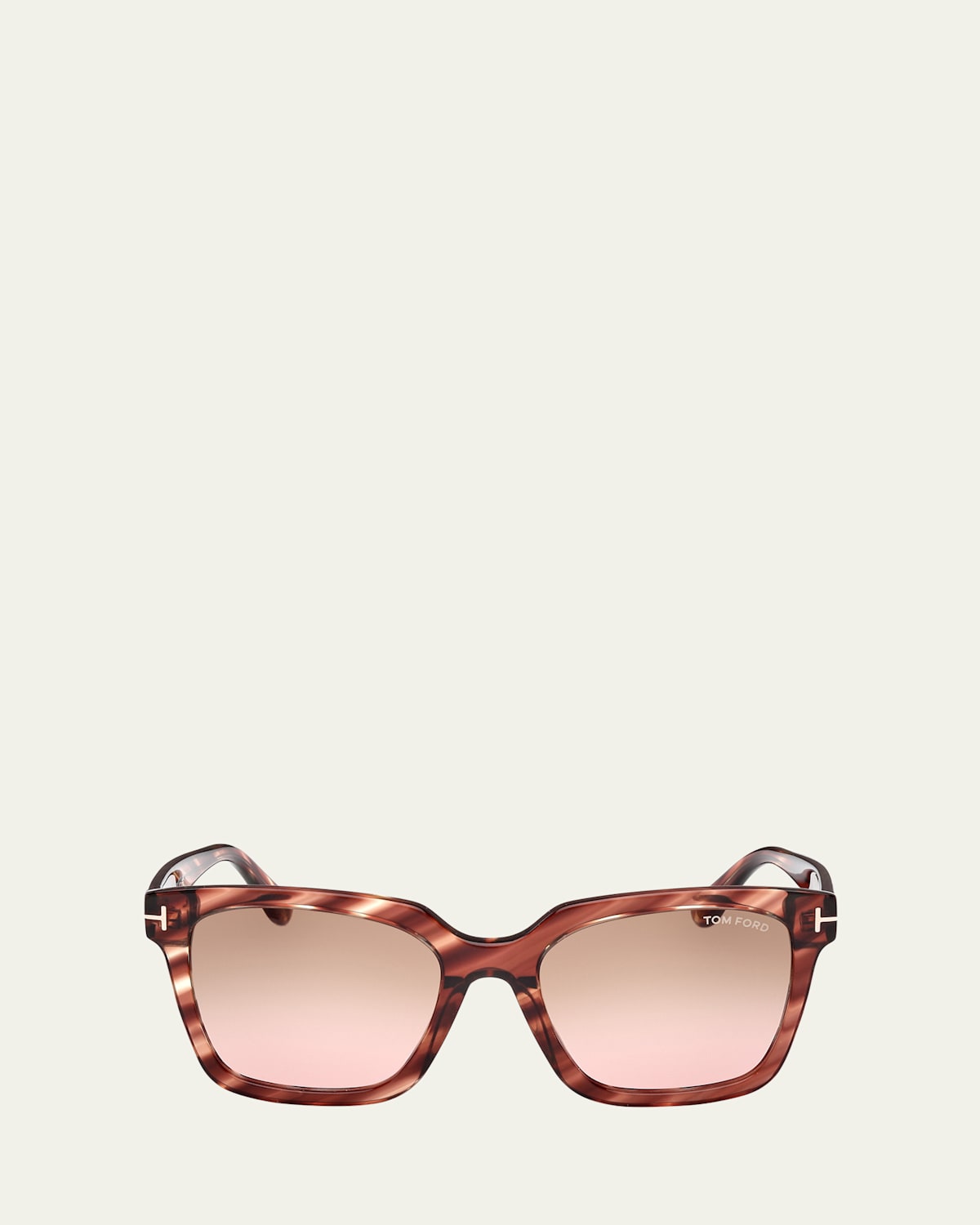 Tom Ford Selby 55mm Square Sunglasses In Colhav/brng
