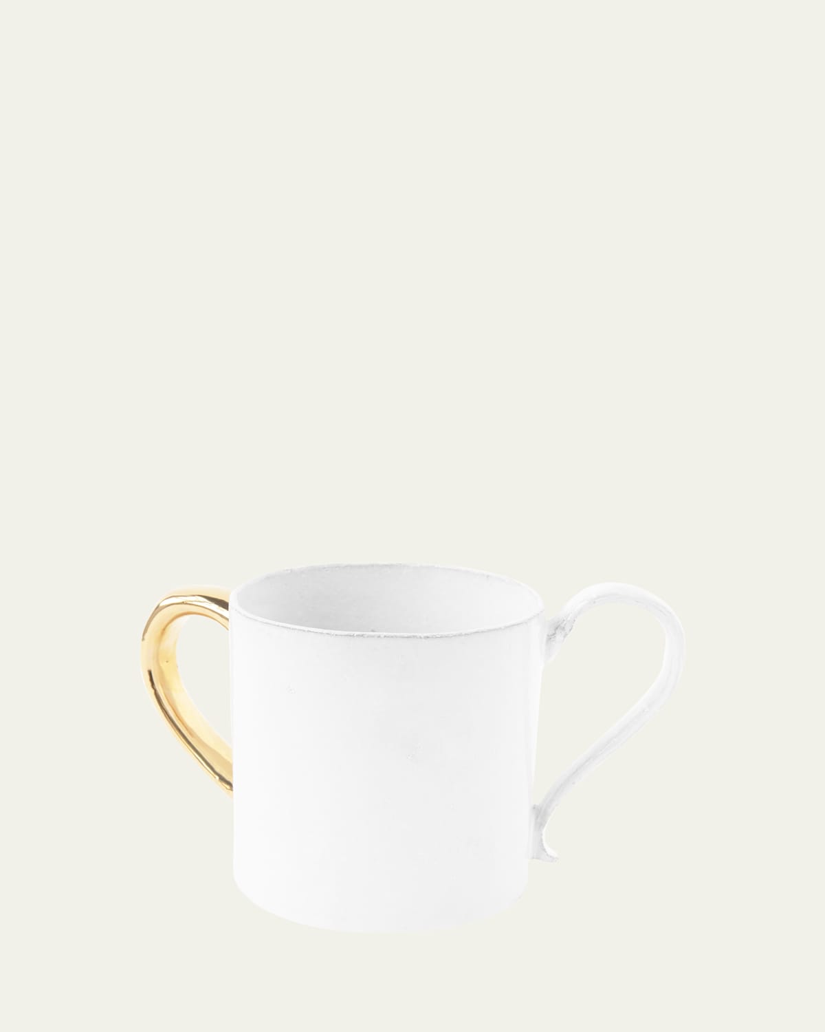 Astier De Villatte Sacai Mug with Golden Handle, 12 oz.