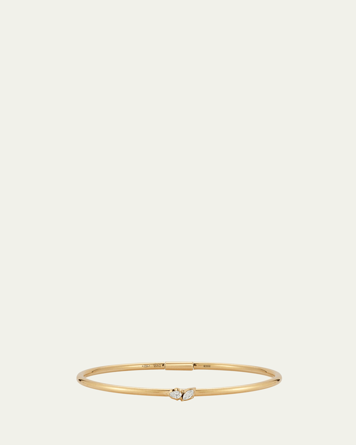 Posey Diamond Plie Bangle Bracelet