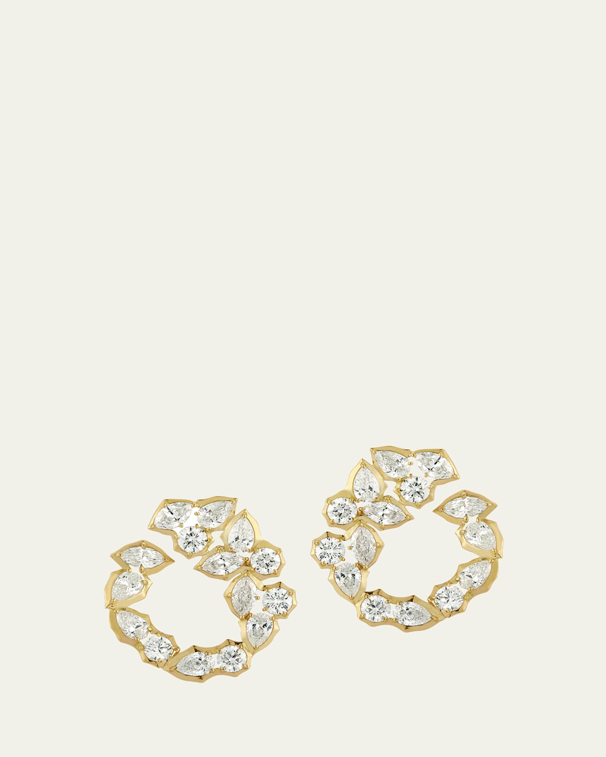 Poppy Diamond Hoop Earrings