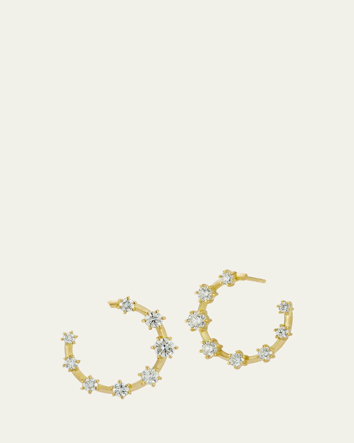 Large Kismet Diamond Hoop Earrings