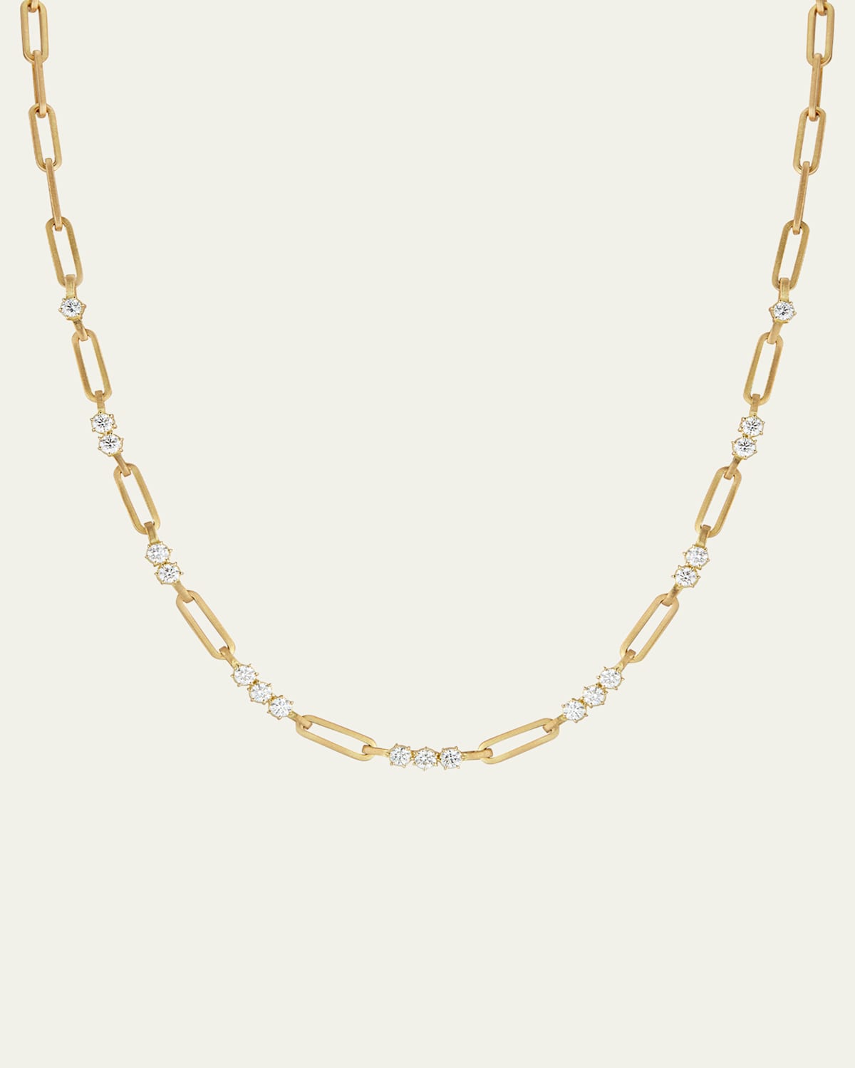 Pia Chain Necklace with Diamonds