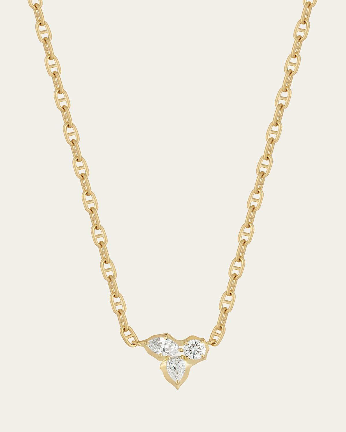 Poppy Cluster Diamond Pendant Necklace