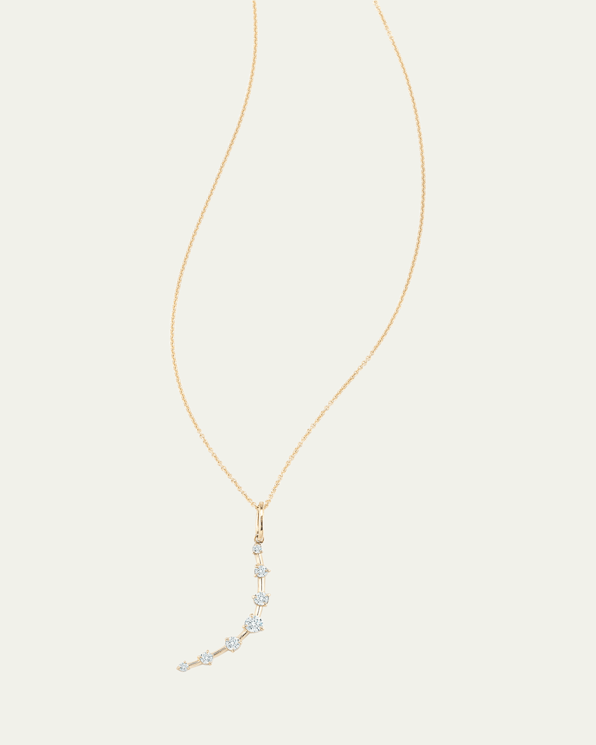 Crescent Diamond Charm
