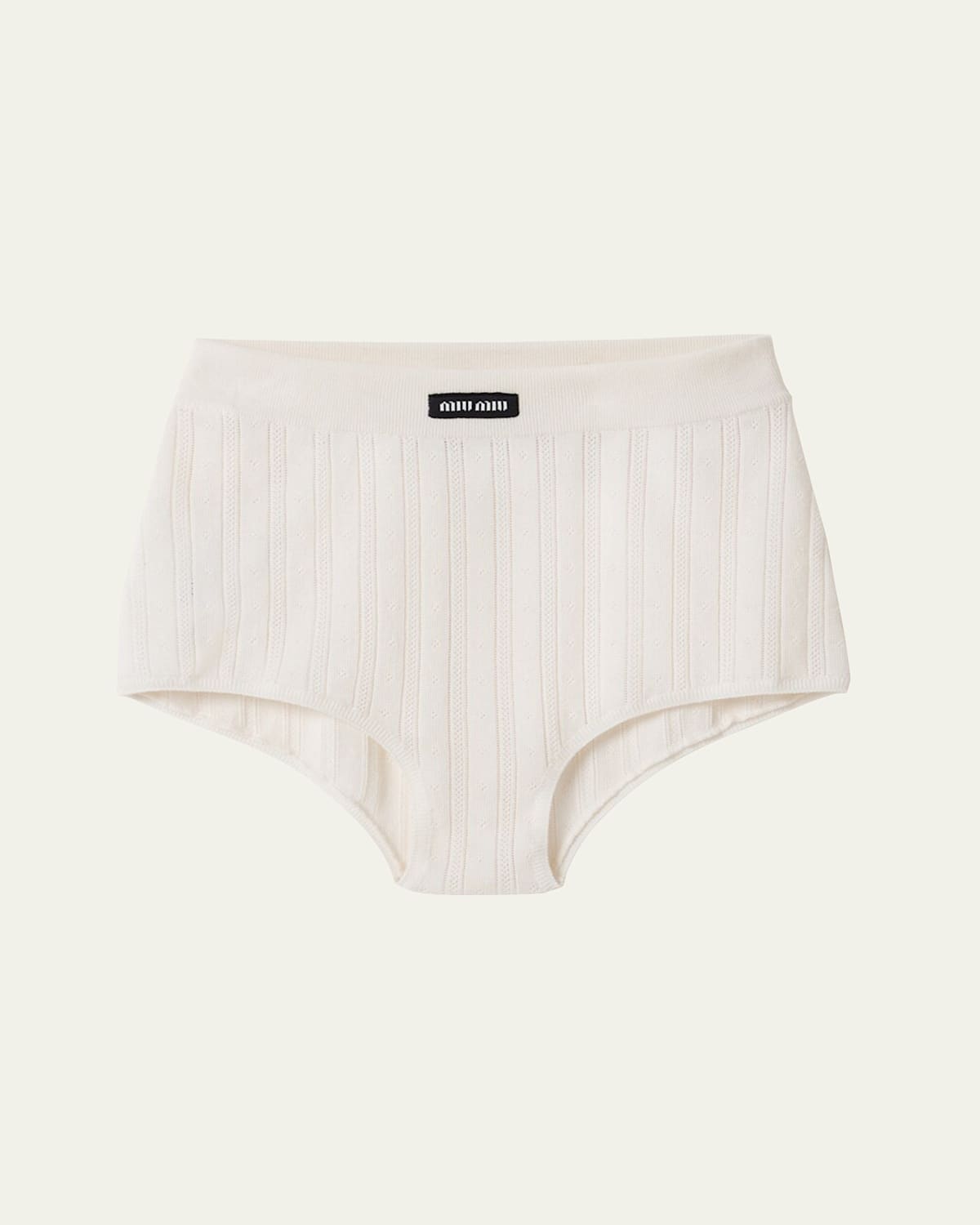 Openwork Cashmere Silk Shorts