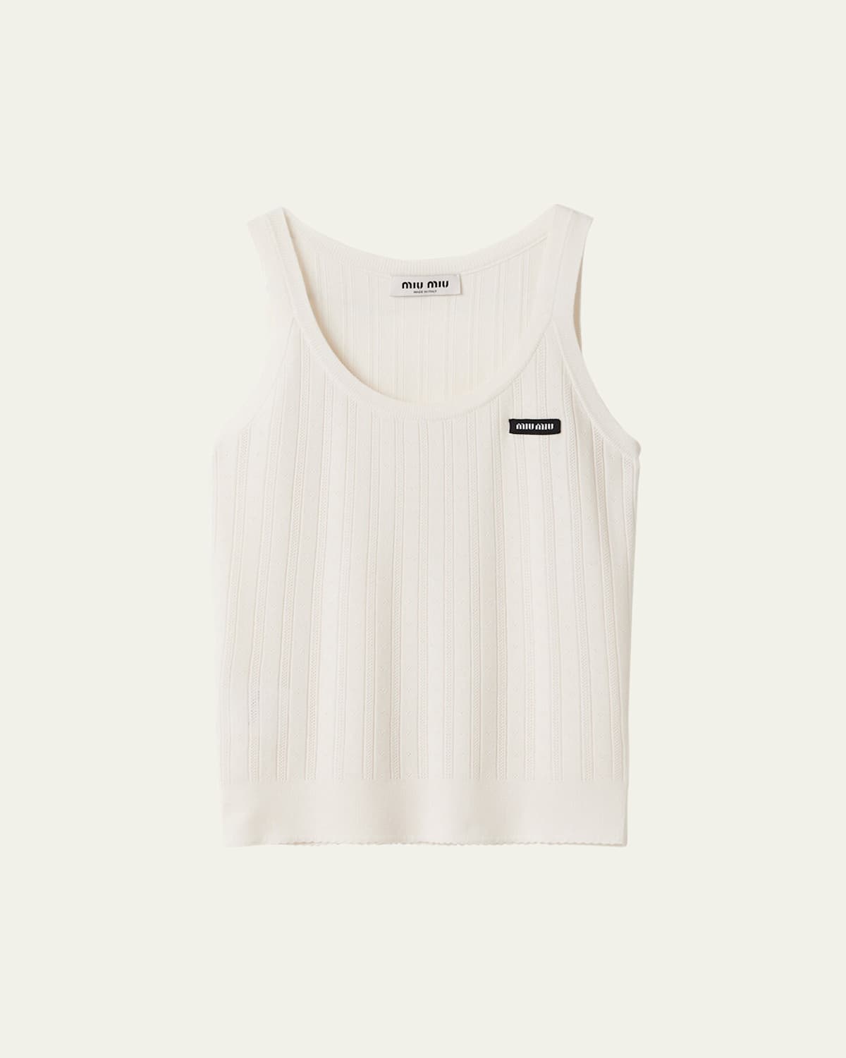 Scoop Neck Cashmere Silk Tank Top