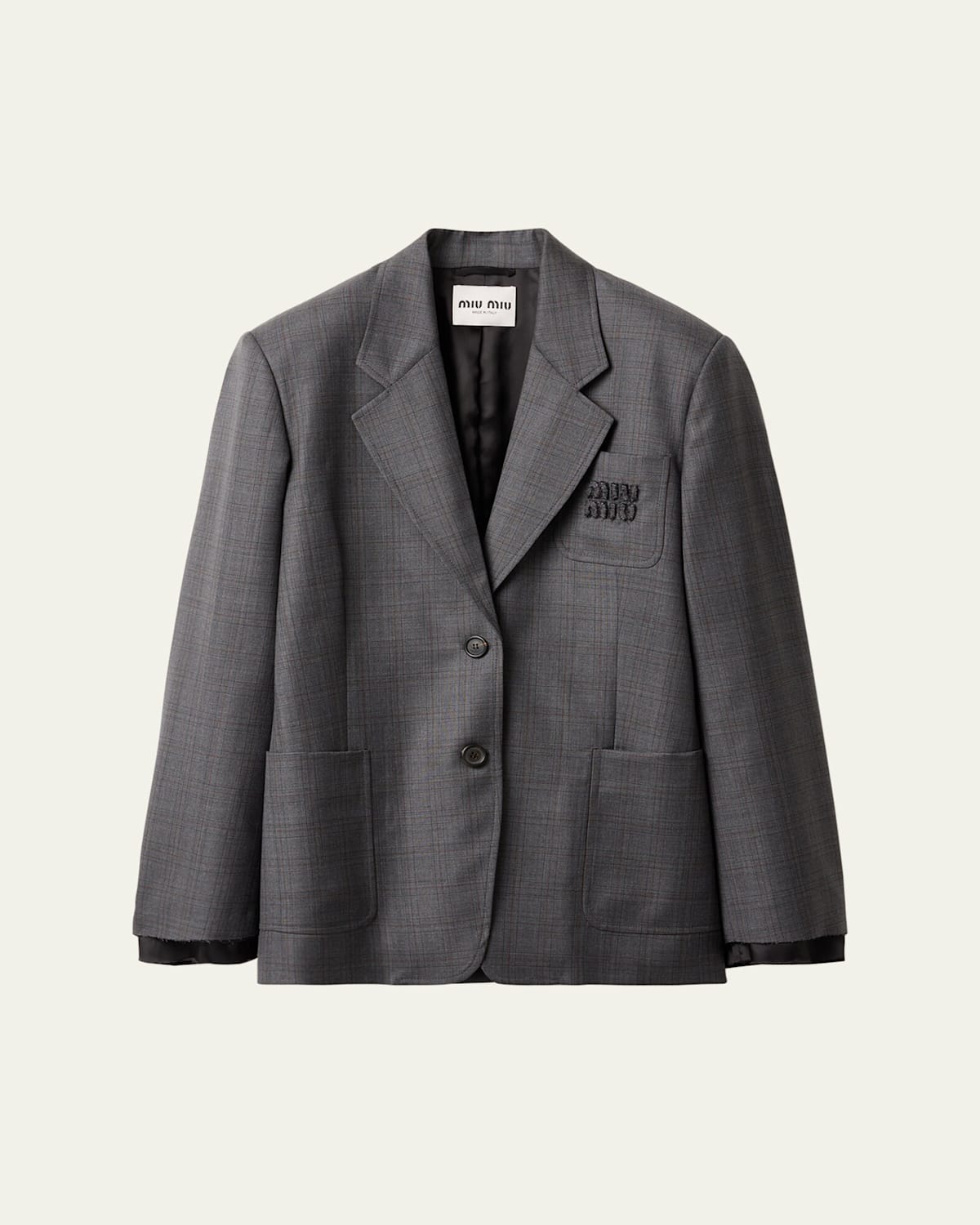 Long-Sleeve Oversized Blazer Jacket