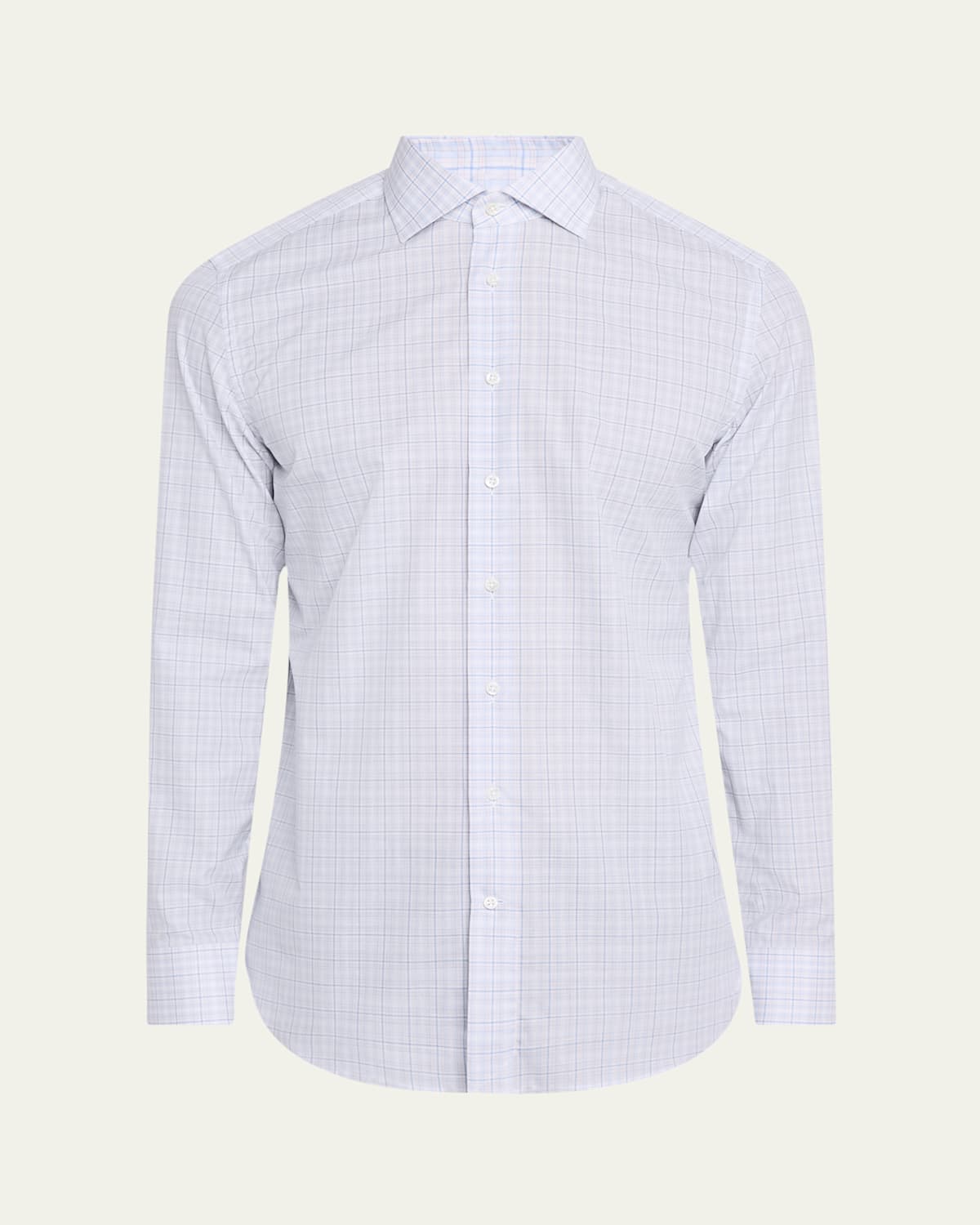 Men's Cotton Graph Check Dress Shirt