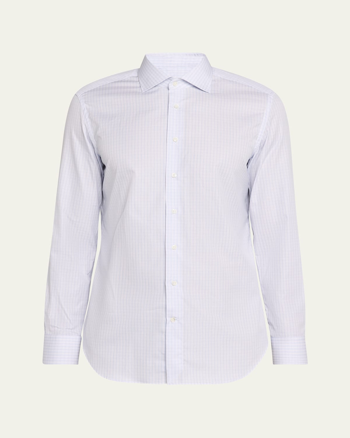 Men's Cotton Mini Check Dress Shirt