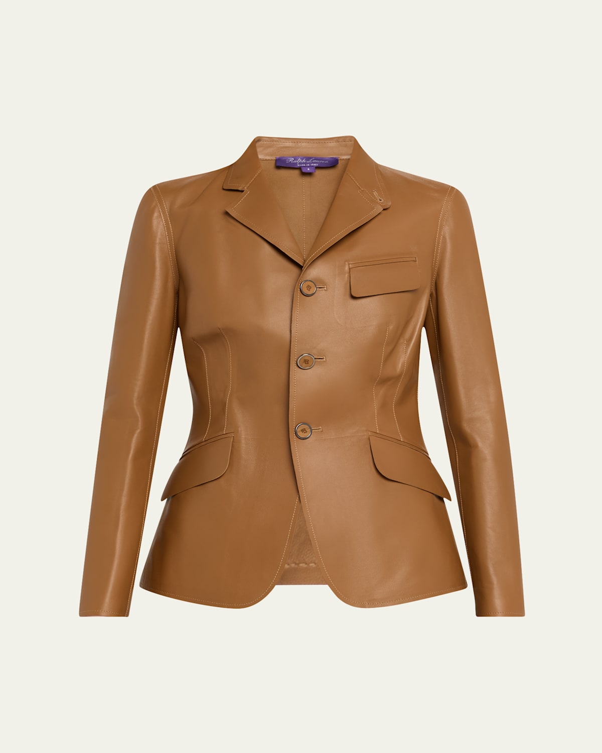 POLO RALPH LAUREN HOLLIS SLIM LEATHER JACKET 