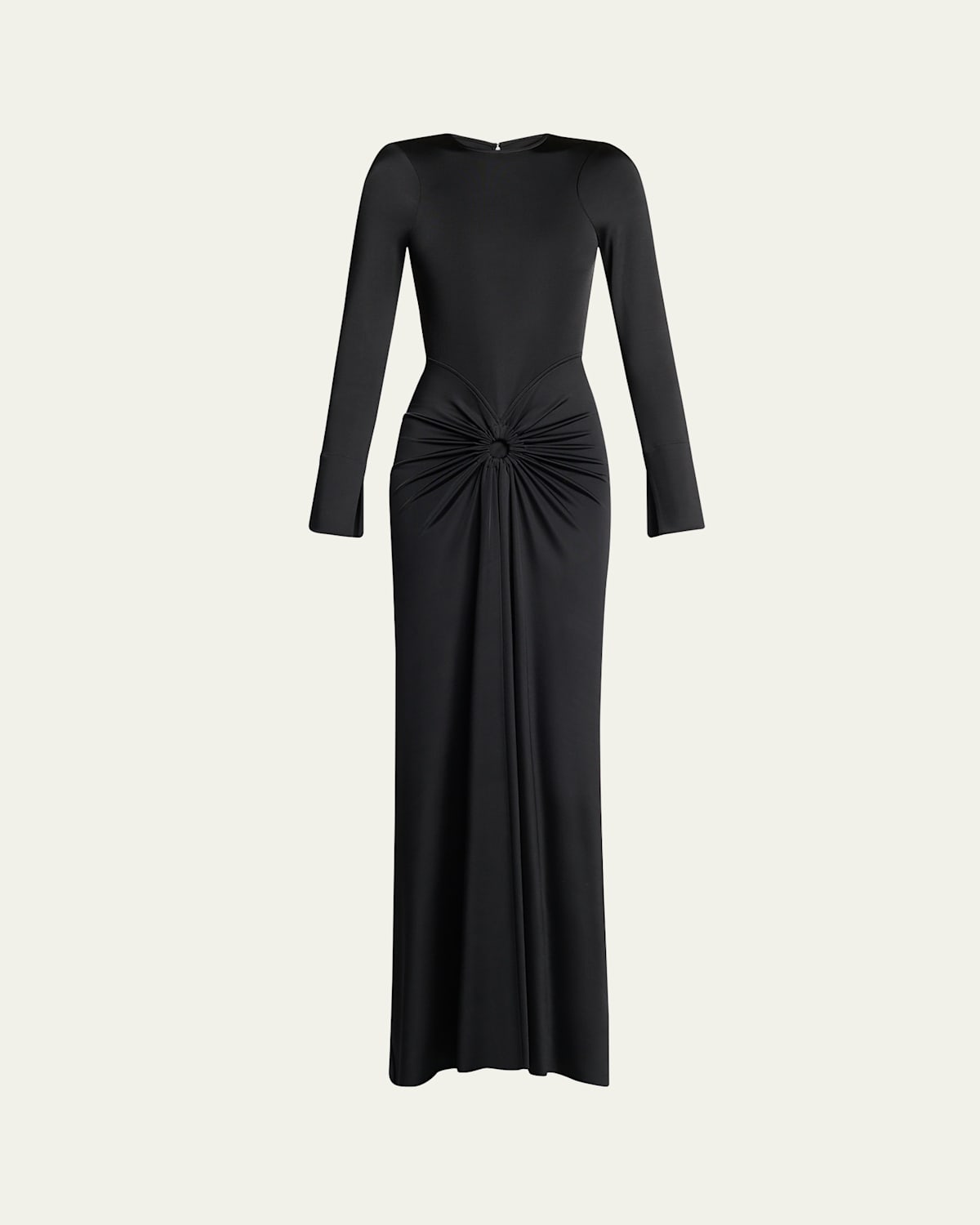 Gathered Long Sleeve Gown