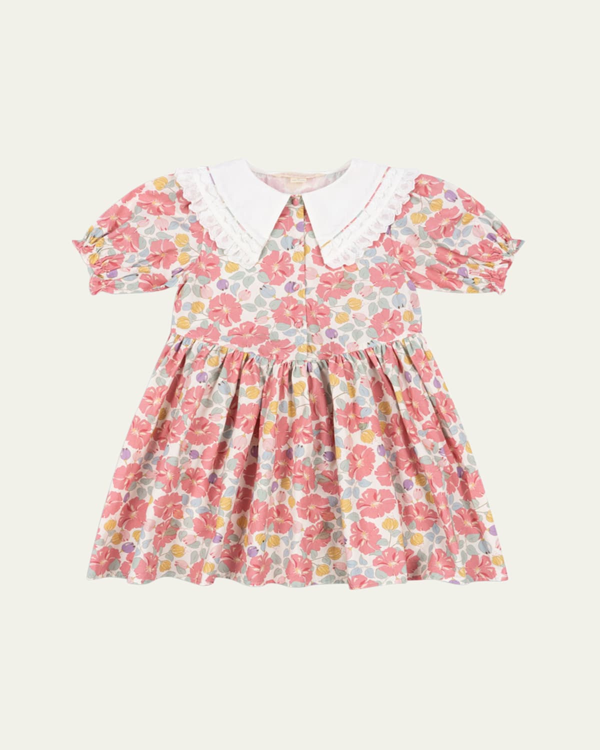 KONGES SLOJD GIRL'S COEUR MULTICOLOR-PRINT DRESS 